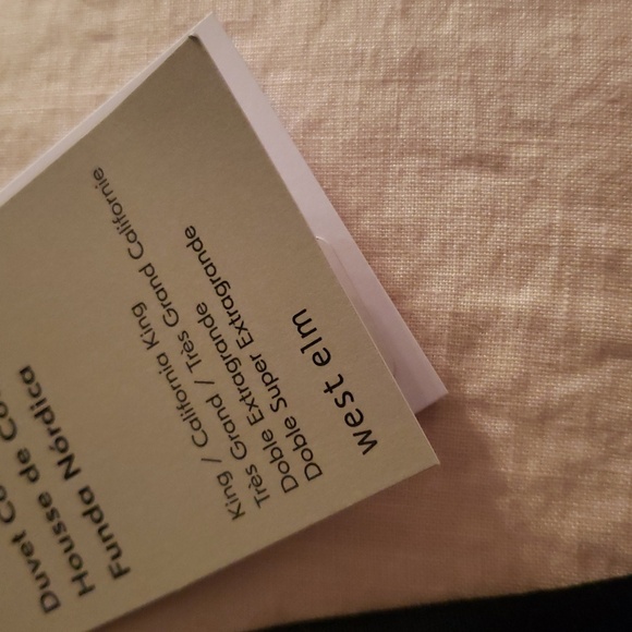 ❤️BUY 2 GET 1 FREE West Elm European Flax Linen Duvet Cover, King,Shell Pink - Picture 3 of 9